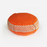 Подушка для медитации Happy Yogin круглая оранжевая