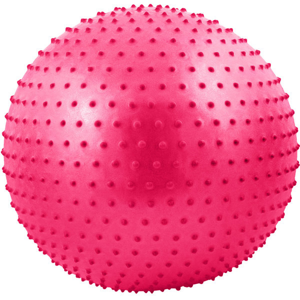 Мяч гимнастический Anti-Burst массажный 65 см (розовый)