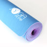 Коврик для йоги каучуковый Joy Yoga Lilac/Cyan 4 мм