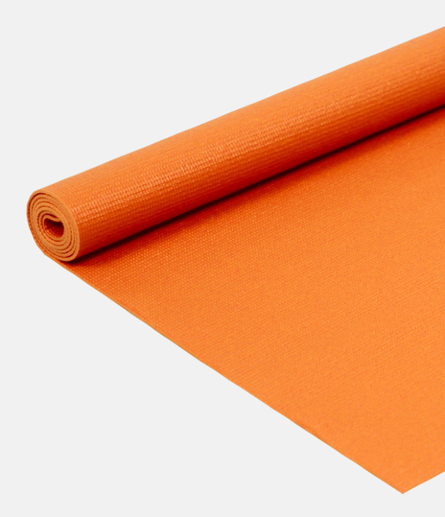 Коврик для йоги ПВХ 173х61х0,3 см, оранжевый 