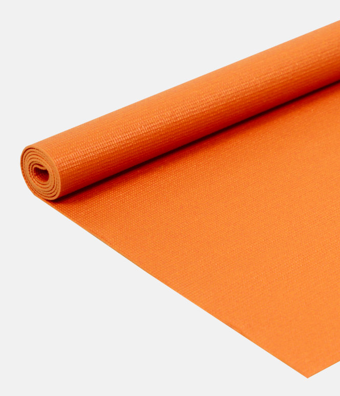 Коврик для йоги ПВХ 173х61х0,3 см, оранжевый