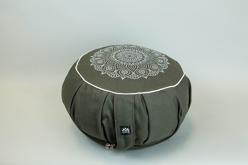 Подушка для медитации INDI круглая 35х15 см, ночной лес