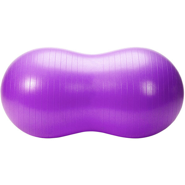 Мяч гимнастический фитбол арахис 50х100 см (фиолетовый) 