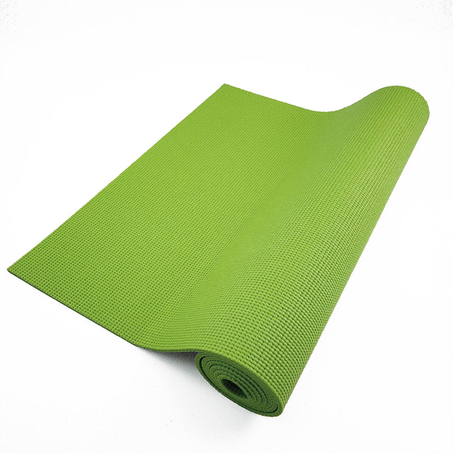 Коврик для йоги ПВХ 173х61х0,6 см (зеленый)