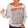 Лонгслив (кофта с длинным рукавом) Karma Quotes, Funky Yoga