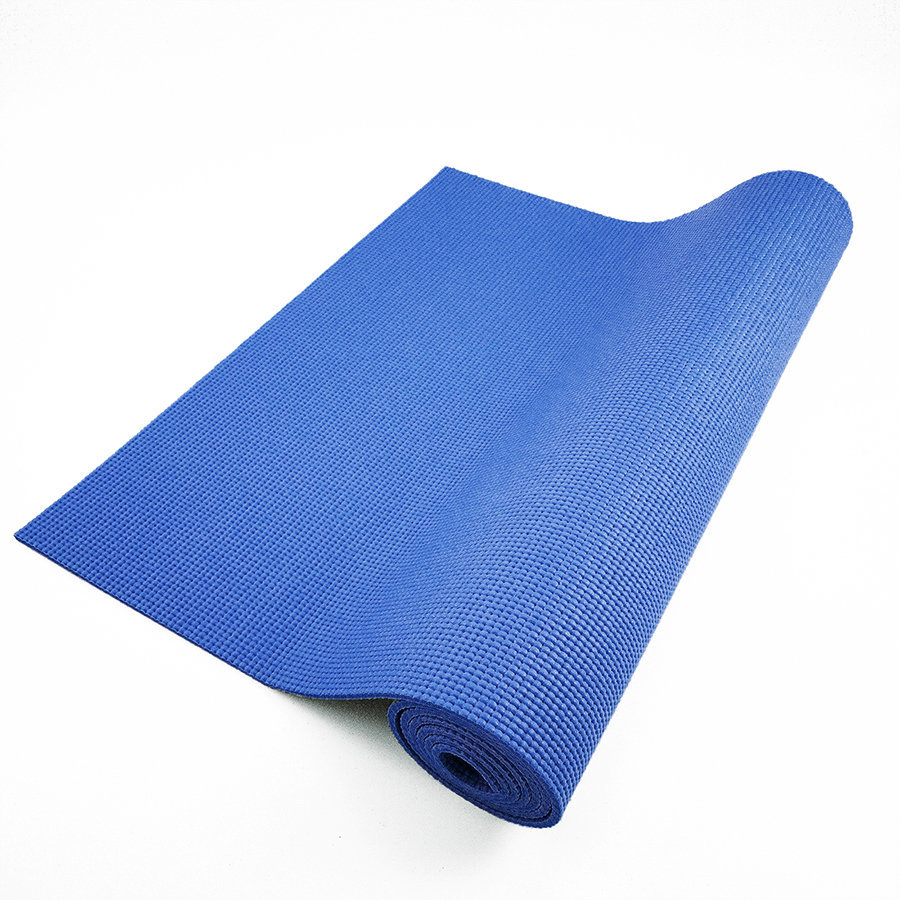 Коврик для йоги ПВХ 173Х61Х0,4 см синий