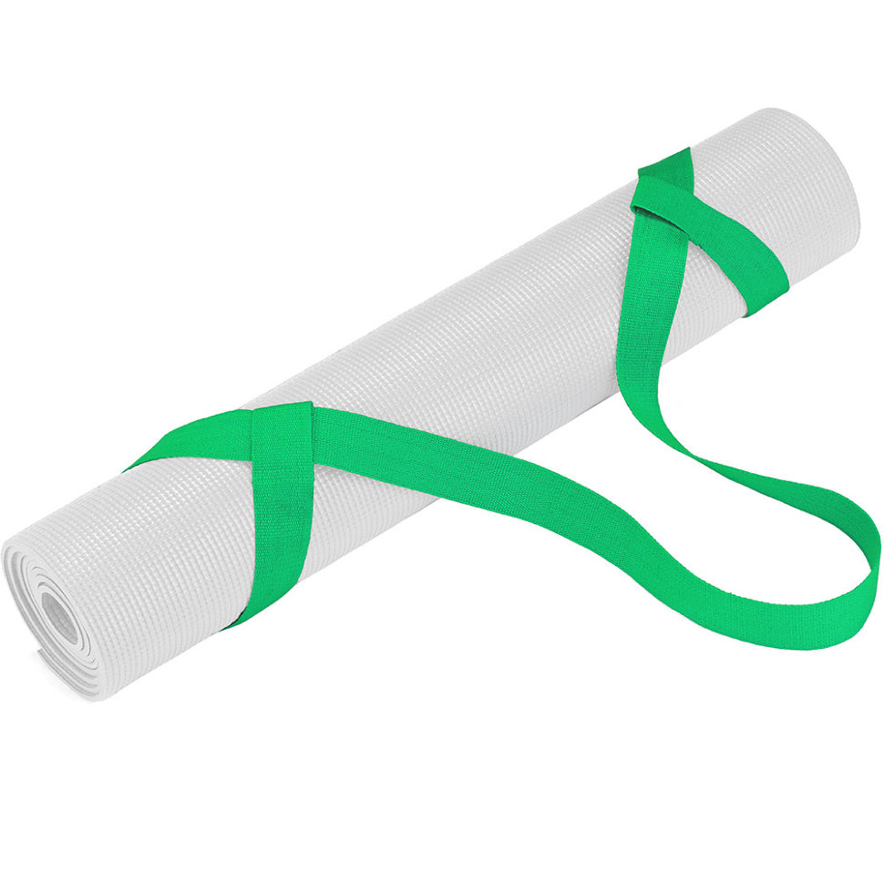 Ремень-стяжка для йога-ковриков (зеленый)