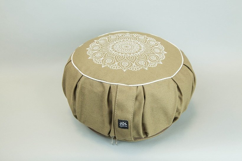 Подушка для медитации INDI круглая 35х15 см, дюна
