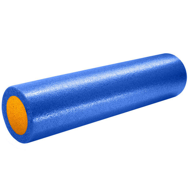 Ролик для йоги и пилатеса сине/оранжевый 60х15 см