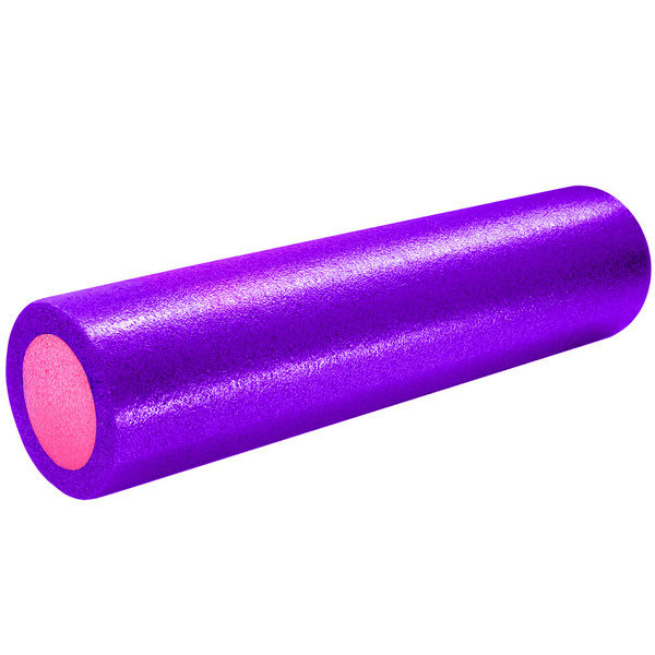 Ролик для йоги и пилатеса фиолетово/розовый 60х15 см