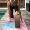 Коврик для йоги YogaDesignLab Commuter Mat Tribeca Sand (каучук, микрофибра) 1,5 мм