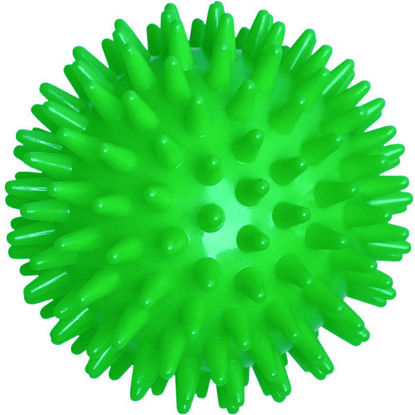 Мяч массажный зеленый  полумягкий 9 см