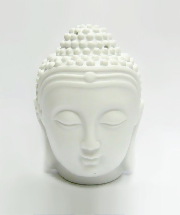 Аромалампа белая "Будда" 13 см керамика