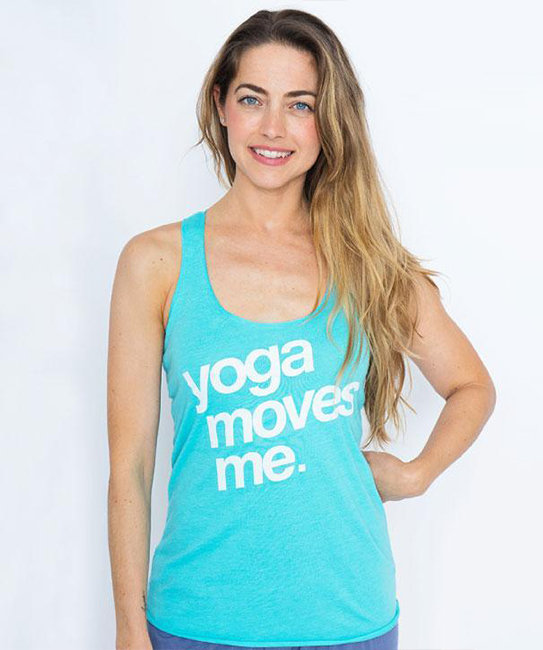 Майка Бирюза Yoga moves me, Funky Yoga