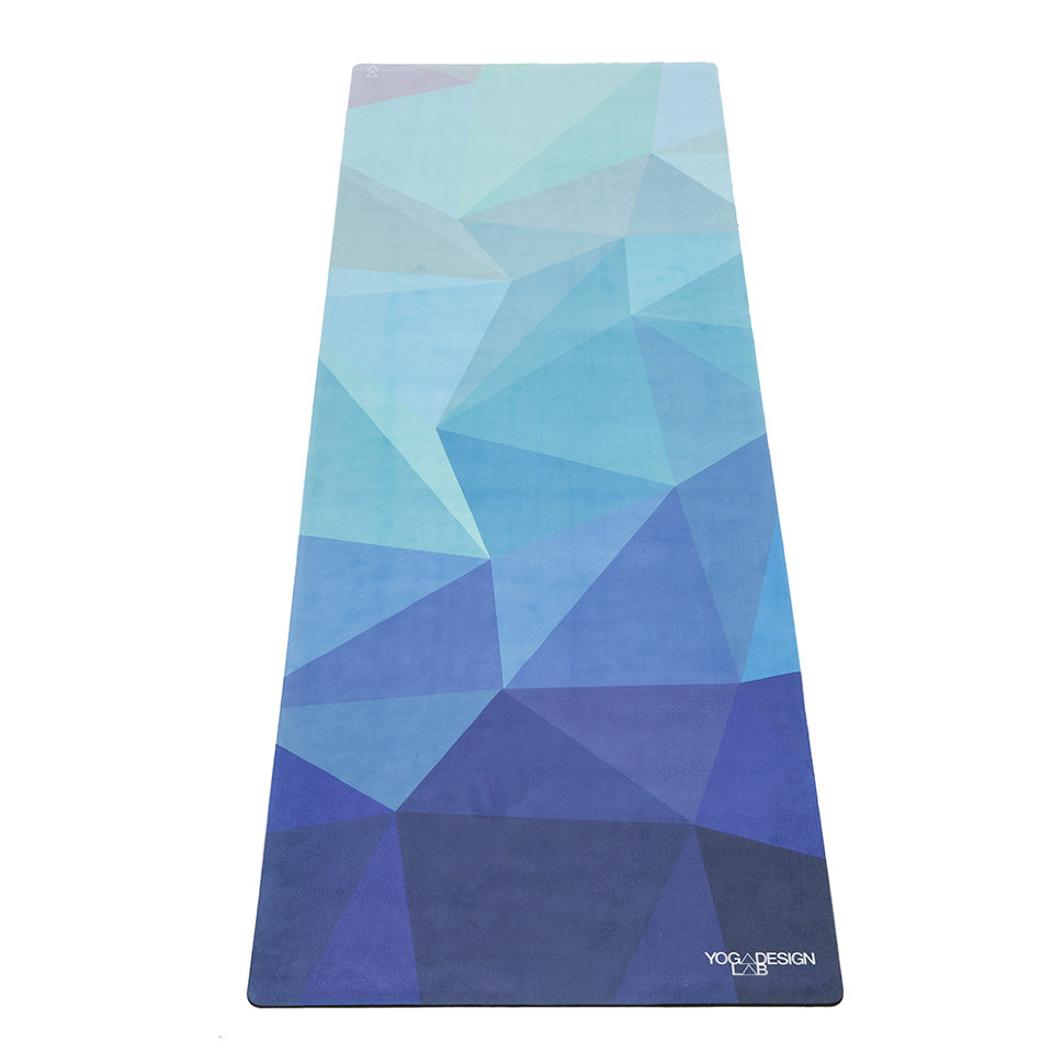 Коврик для йоги YogaDesignLab Combo Mat Geo Blue (каучук, микрофибра) 3,5 мм