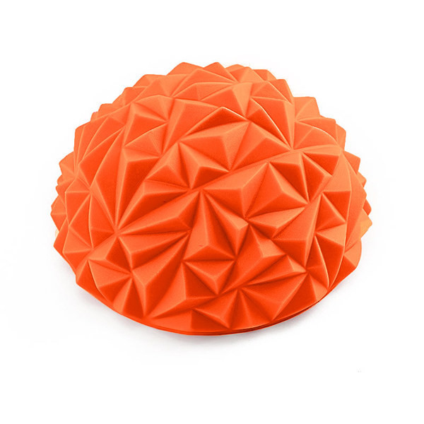 Полусфера массажная круглая надувная (оранжевый) (ПВХ) d-16,5см 