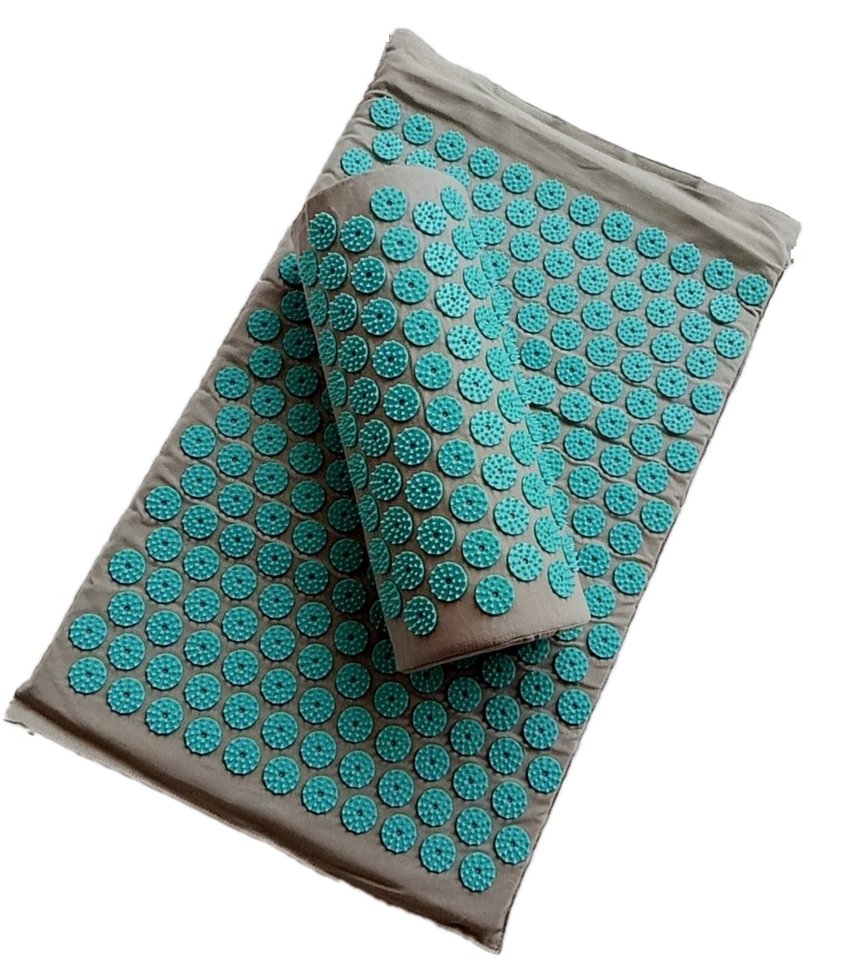 Акупунктурный массажный коврик с валиком