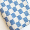 Одеяло байковое (хлопок) мягкое 212 х 140 см, голубая клетка