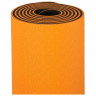Коврик для йоги 183 х 61 х 0,6 см, двухцветный, цвет оранжево черный