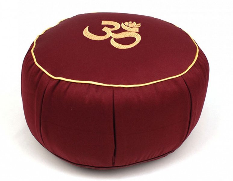 Подушка для медитации Сурья бордо 35х15 см