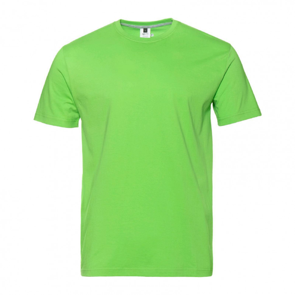 Футболка унисекс, размер 48, цвет ярко-зелёный