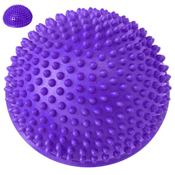  Полусфера массажная круглая надувная (фиолетовый) (ПВХ) d-16 см