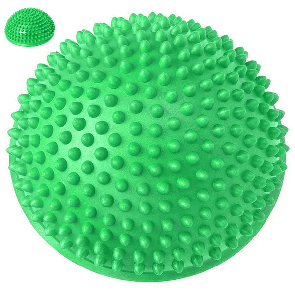 Полусфера массажная круглая надувная (зеленый) (ПВХ) d-16 см