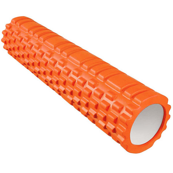 Ролик для йоги (оранжевый) 60х14см ЭВА/АБС