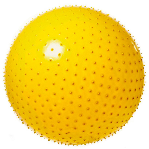 Мяч гимнастический массажный Anti-Burst 55 см (желтый)