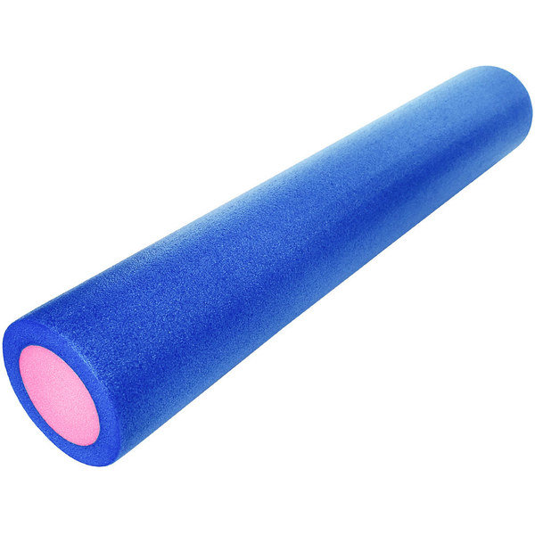 Ролик для йоги полнотелый 2-х цветный (сине-розовый) 90х15см
