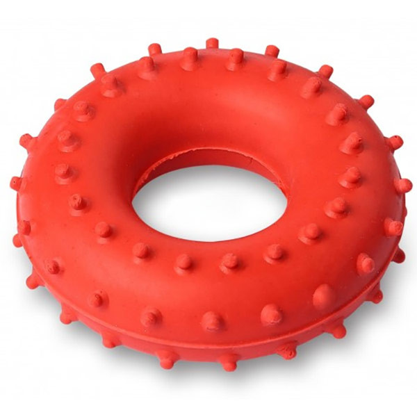Эспандер кистевой Массажный, кольцо 15 кг (красный)