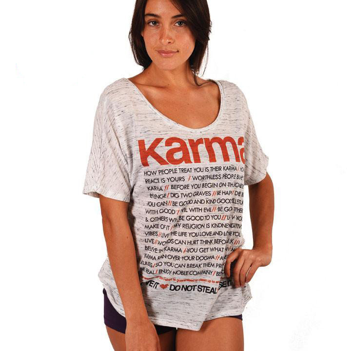 Футболка женская Karma Classic Marble, Funky Yoga