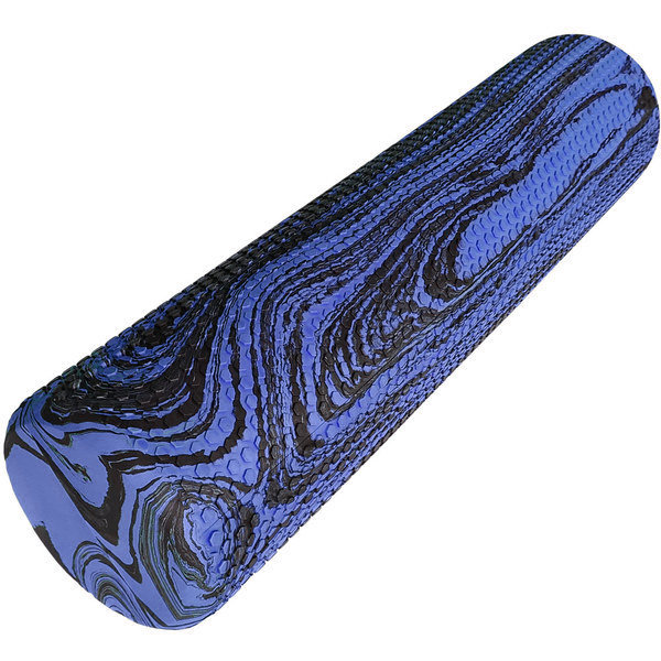 Ролик для  йоги и пилатеса 60x15cm (ЭВА) (синий гранит)