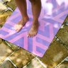 Коврик для йоги YogaDesignLab Commuter Mat Gypsy Maze (каучук, микрофибра) 1,5 мм