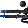 Палки для скандинавской ходьбы 2-х секционные с чехлом (синие) до 1,35м Телескопическая