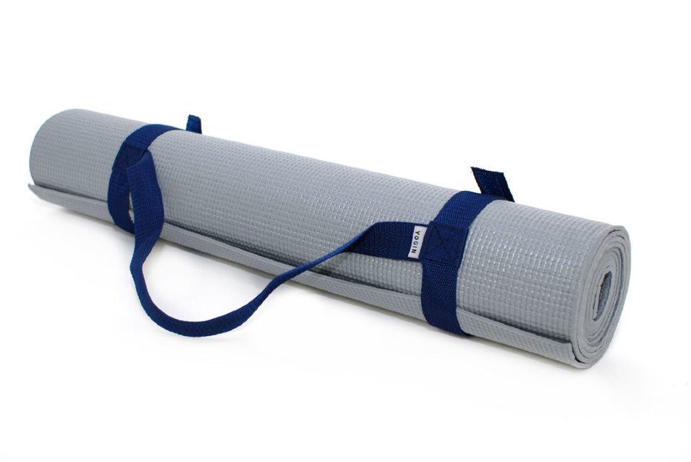 Стяжка для йога-ковриков (синияя)