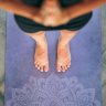 Коврик для йоги YogaDesignLab Travel Mat Mandala Azure (каучук, микрофибра) 1 мм