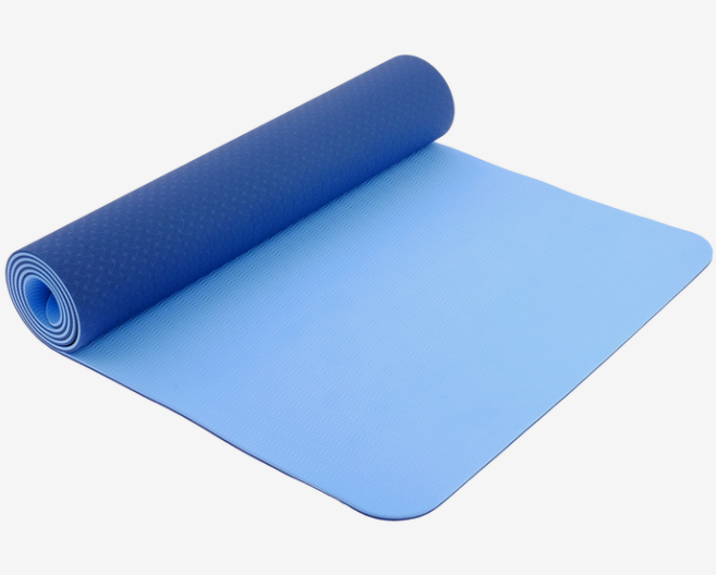 Коврик для йоги TPE синий 6мм