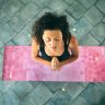 Коврик для йоги YogaDesignLab Travel Mat Tribeca Ruby (каучук, микрофибра) 1 мм