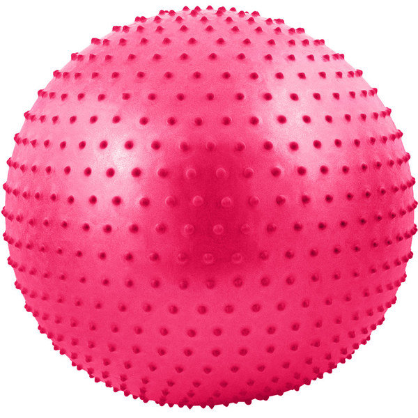 Мяч гимнастический Anti-Burst массажный 55 см (розовый)
