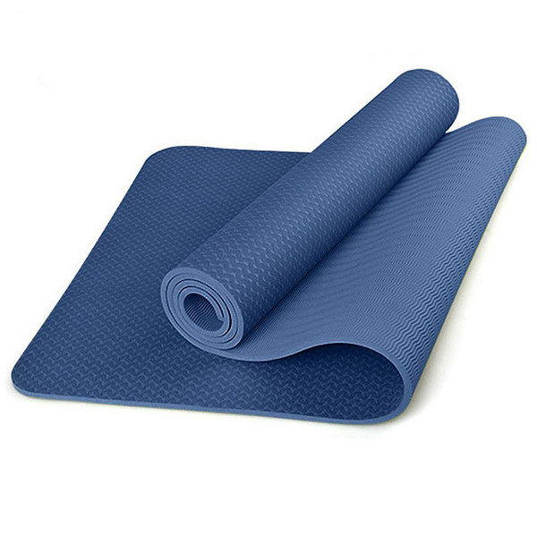 Коврик для йоги ТПЕ 183Х61Х0,6 см синий