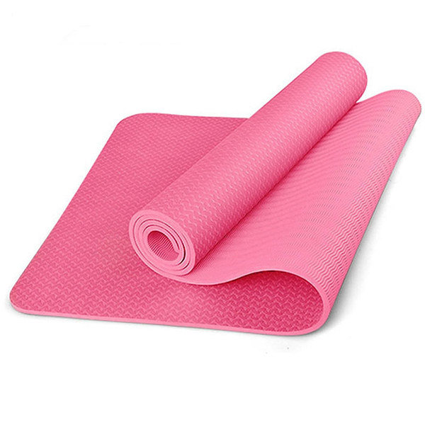 Коврик для йоги ТПЕ 183х61х0,6 розовый