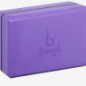 Блок для йоги 23 х 15 х 8 см, цвет фиолетовый