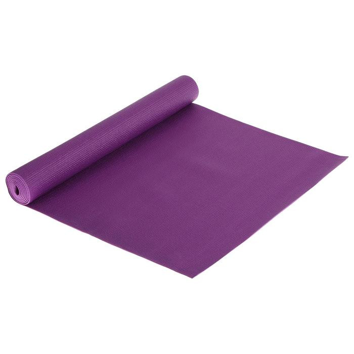 Коврик для йоги 173*61*0,3 см, цвет фиолетовый