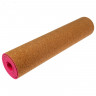 Коврик для йоги из пробки 183*61*0,6 см, розовый