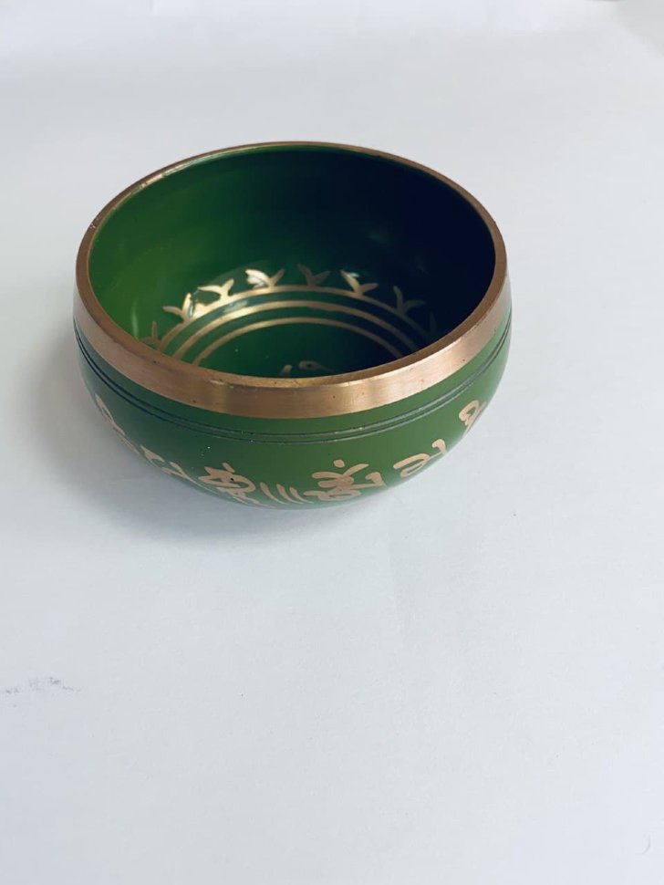 Чаша поющая Зелёная 10,5 см ~450гр