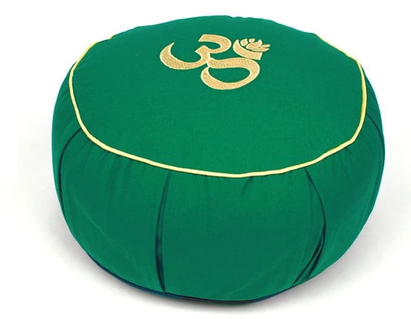 Подушка для медитации "Сурья" зеленая 35х15 см