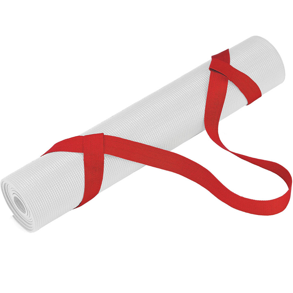 Ремень-стяжка для йога-ковриков (красный)
