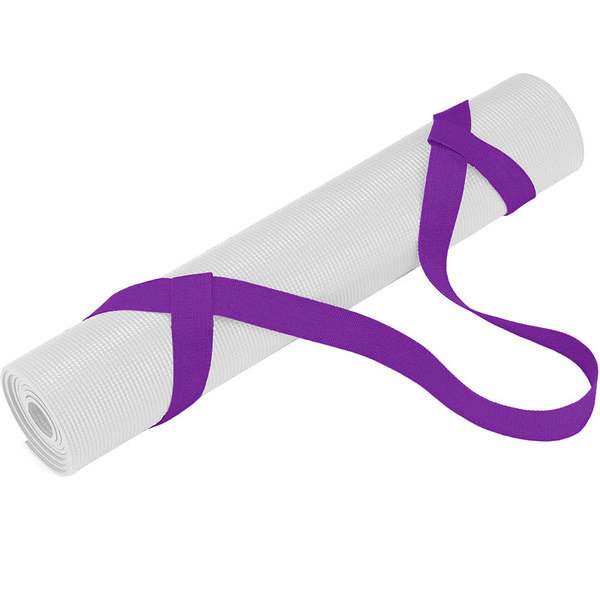 Ремень-стяжка для йога-ковриков (фиолетовый)