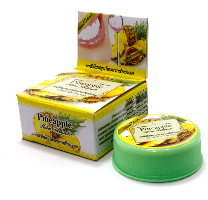 Зубная паста  Thai Herbal Toothpaste с экстрактом ананаса 30гр